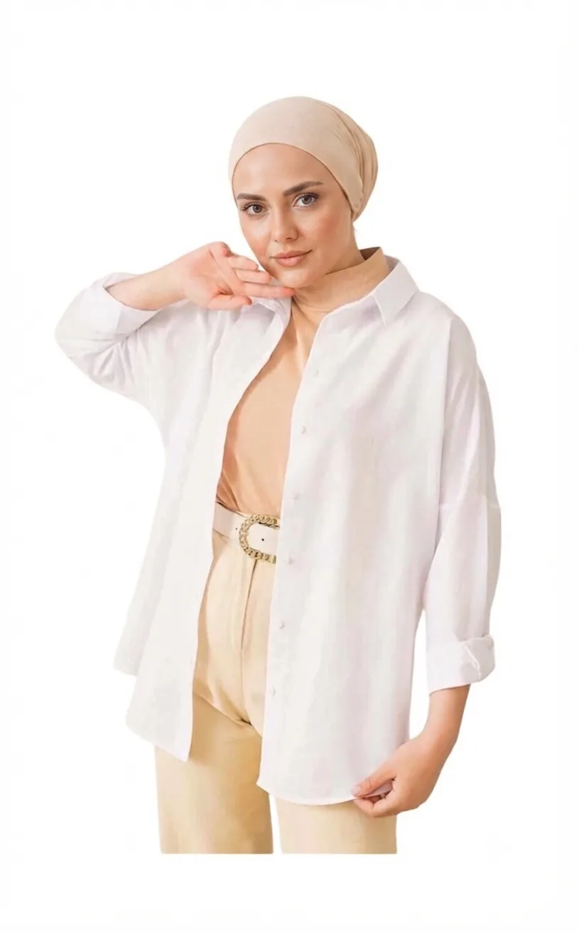 3 ADET GÖMLEK 780 TL — Beyaz